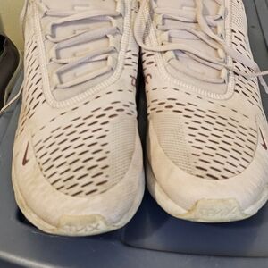 Nike Light Pink Sneakers with Maroon Swoosh